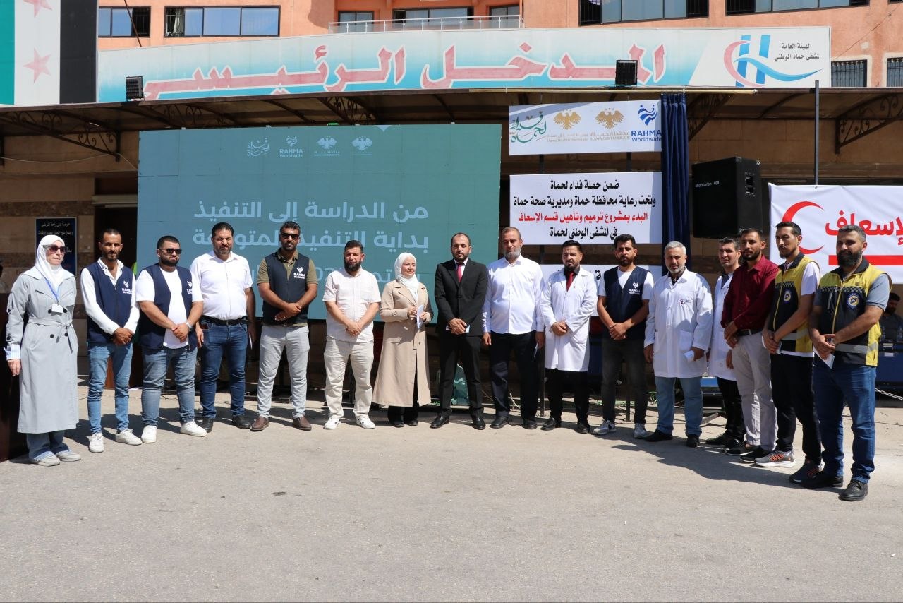تعزيزاً للاستجابة الطارئة.. بدء أعمال تأهيل قسم الإسعاف في مستشفى حماة الوطني