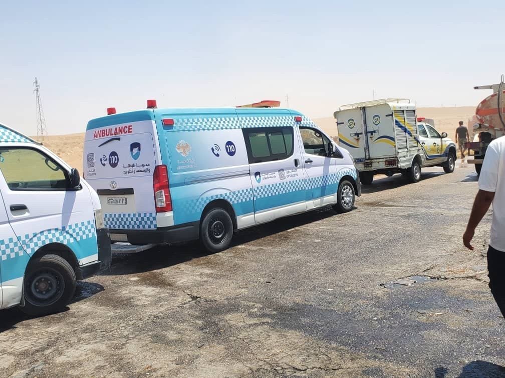 وزارة الصحة ترفع الجاهزية وتستجيب لحادث تصادم حافلتين على طريق دير الزور _ دمشق