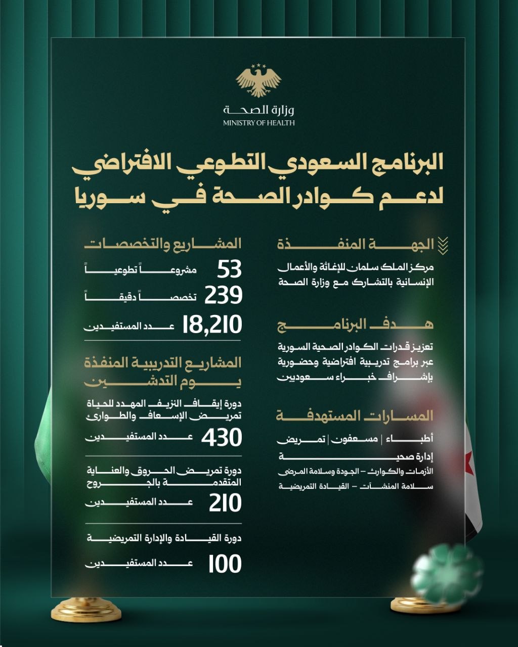 بالتعاون مع وزارة الصحة.. مركز الملك سلمان للإغاثة يُطلق البرنامج السعودي التطوعي الافتراضي